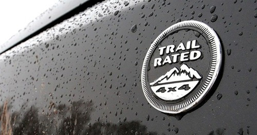 Emblema Trail Rated 4x4 Negro Para Jeep Wrangler Tj Yj Jk Foto 2