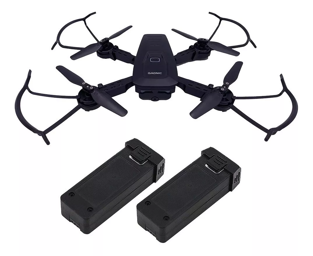 Drone Gadnic Tecnología Xp7 Drgad005 Con Cámara Fullhd Negro 2.4ghz 2 Baterías