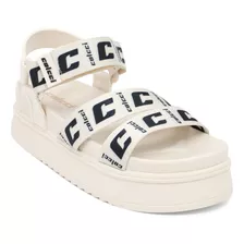 Sandália Flatform Colcci Bella Logomania Fem Off