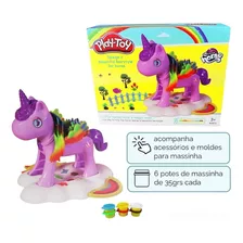 Kit Infantil Massinha Modelar Unicórnio Encantado Brinquedo Cor Colorido