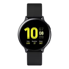 Samsung Galaxy Watch Active2 (bluetooth) 1.4 Caja 44mm De Aluminio, Malla Aqua Black De Fluoroelastómero Y Bisel De Plástico Sm-r820