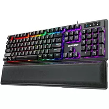 K10v3 Teclado Y Reposamuñecas Para Juegos Con Cable, Retroil