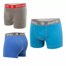 Pack X4 Elemento Boxer Liso Algodon C/elastico Art. 605