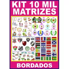 Kit C/ 10 Mil Matrizes Para Bordado (emb, Pes, Jef...)