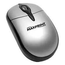 Mouse Usb Óptico 800 Dpi Preto/prata 60528-0 Maxprint C/fio