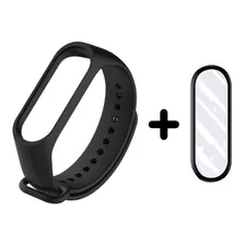 Pulseira Para Xiaomi Mi Band 4 Silicone + 1 Película Gel 3d