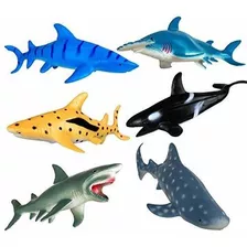Figuras De Juguetes De Tiburones Animales Oceanicos Criatura