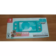 Nintendo Switch Lite Animal Crossing Turquesa Con Caja