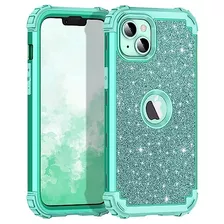 Funda Para iPhone 14 Plus Shiny Verde Hybrid-02