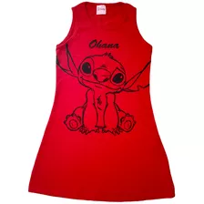 Vestido Para Menina Stitch, Ohana, Juvenil,disney Original.