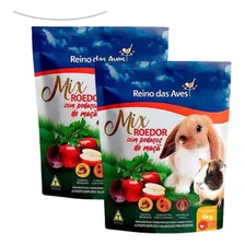 Ração Mini Coelho E Porquinho Da Índia Mix Roedor Grãos 8kg