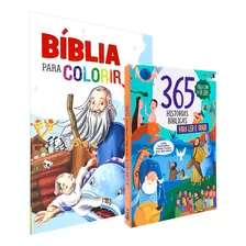 Kit Infantil A Bíblia Para Colorir + 365 Histórias Bíblicas