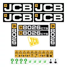 Kit Adesivos Carregadeira Compacta Jcb 8026 Cts Completo