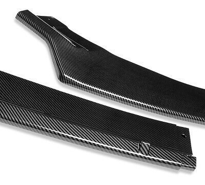 [3pcs] For 14-20 Vw Golf Carbon Fiber Look Front Bumper Spd1 Foto 3