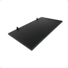 1 Prateleira 50x30 Mdf Preto C/ Suporte Cozinha Quarto Sala