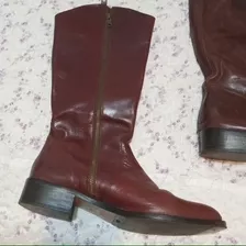 Hermosas Botas De Montar Polo. Ciruela 40 Cuero!! Ofertas 