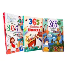 Kit Infantil 365 Histórias Bíblicas + Atividades + Colorir