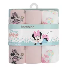 3 Tutos Suavecitos Rosado Minnie Disney Bambino Baby Shower 