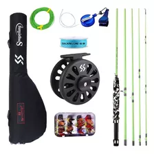 Kit Fly Fishing Completo #5/6 Pesca Com Mosca