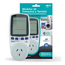 Medidor De Consumo Electrico Y Tension Monofasico Enchufe