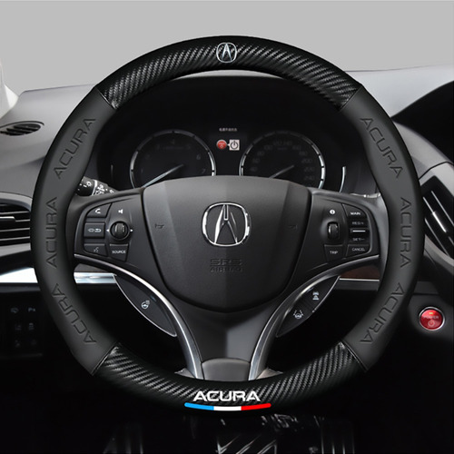 Acura Round Carbon Fiber Steering Wheel Cover Foto 6