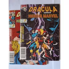 Dracula Versus Heróis Marvel Mini Série Completa Abril 1995 