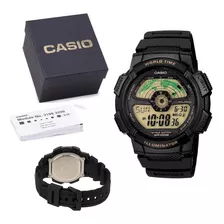 Relógio Casio Masculino World Time Preto - Ae-1100w-1bvdf-sc