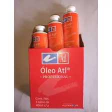 Caja Con 3 Tubos De Oleo Atl 40ml