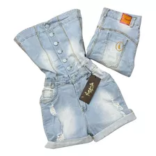 Macaquinho Jeans Pimenta Doce Plus Size 035sw