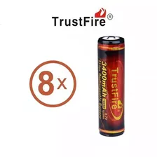 Pilas Trustfire Infierno2 18650, 8 Unidades De 3400mah