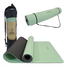 Tapete De Yoga Arimo Tpe 6 Mm 181 X 61 Cm Biodegradável Cor Hortelã