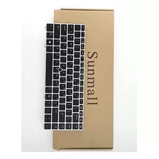 Reemplazo Teclado Retroiluminado Sunmall Con Marco Plateado