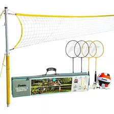 Franklin Sports - Juego Combinado De Voleibol Y Bádminton - 