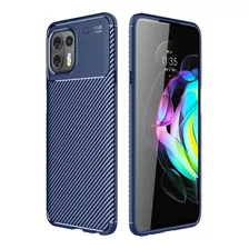 Funda Slim Acabado Tipo Fibra De Carbono Moto Edge 20 Lite