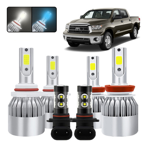 Foto de Kit De Focos Led 9005 H11 9145 Para Toyota Tundra 2007-2013