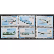 Congo Aviones, Serie Sc 1127-1132 Año 1996 Nueva L18694