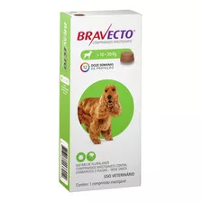 Bravecto Antipulgas E Carrapatos P/cães 10 A 20kg Msd