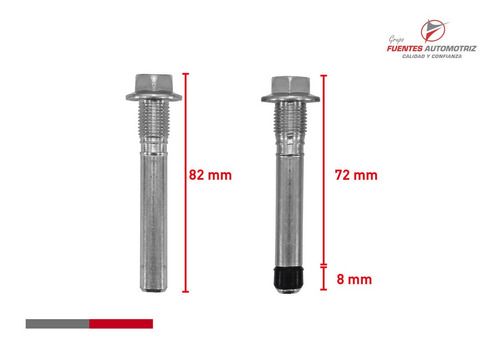 Par Tornillo Caliper Delant Copiloto Nissan Ad Wingroad 2008 Foto 2