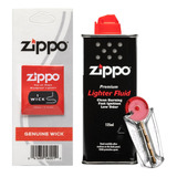 Pack Bencina Zippo + 6 Piedras Zippo + Mecha Zippo