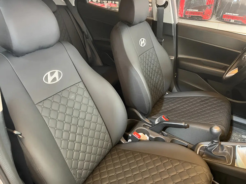 Cubreasiento Hyundai Creta Cuero Ecologico Alta Gama Negro