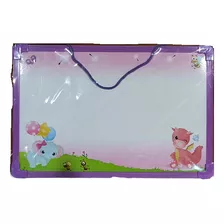 Lousa Quadro Branco 30x20cm Magnético Com Caneta E Apagador Cor Roxo