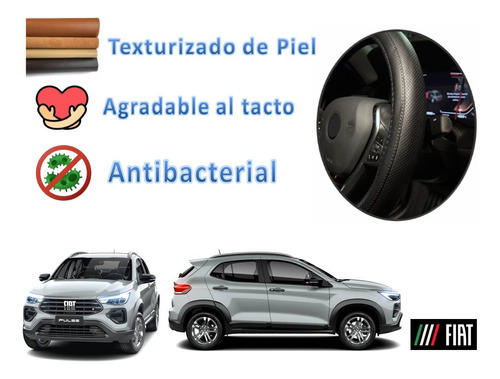 Respaldo + Cubre Volante Piel Fiat Pulse 2022 2023 2024 Foto 5