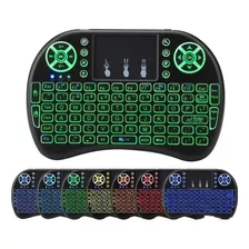 Mini Teclado Keyboard Led Para Tv Box Smart Tv Color Del Teclado Negro