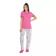 Pijama Mujer Manga Corta Pantalon Largo Piache Piu 517p