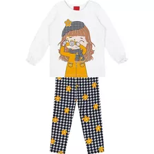 Conjunto Infantil Kyly Blusa Manga Longa Calça Legging Frio