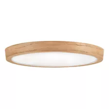 Plafon Led Metal Terminación Madera Cocina Comedor Buena Luz