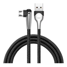 Cable Baseus Micro Usb 2.4a De 1 M En Forma De L Para Juegos Móviles