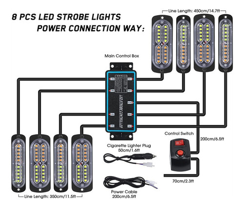  8 Piezas De Luz Estroboscpica Led+encendedor De Foto 3