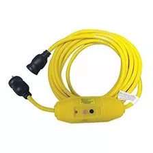 Cable De Línea Gfci, 25 Pies. Cord L, Amarillo.