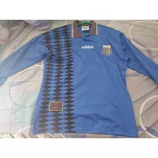 Camiseta Selección Argentina Suplente 1994 De Época Talle L